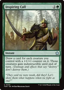 NM Inspiring Call, MTG, Foundations, Magic the Gathering, 226 - Image 1