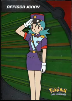 Topps Pokemon TV Animation Series 3 Foil Heroes & Villains #HV17 Officer Jenny - Image 1