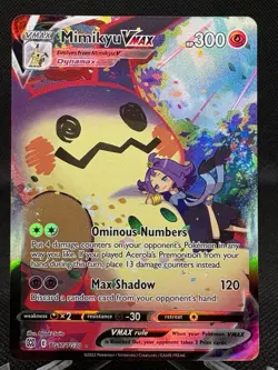 Mimikyu VMAX Pokemon Card TG17/TG30 Swsh09: Brilliant Stars Trainer Gallery Holo - Image 1