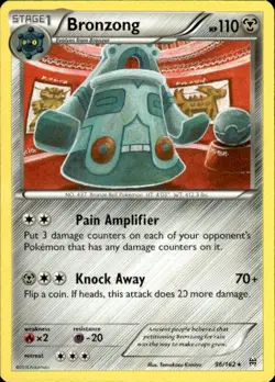 Pokemon Bronzong XY - BREAKthrough 96/162 Light Play LP+ or Better - Image 1