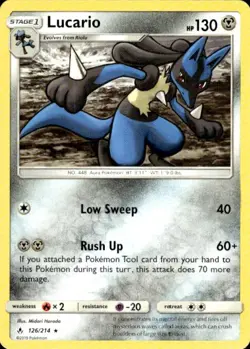 Pokemon Lucario Deck Exclusives 126/214 Light Play LP+ or Better - Image 1