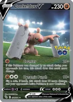 Lightly Played Conkeldurr V (Alternate Full Art) - 074/078 - Ultra Rare Pokemon - Image 1