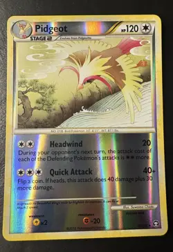 Pidgeot 29/102 Reverse Holo Rare HGSS Triumphant Pokemon Card LP - Image 1