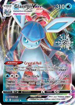 1x Glaceon VMAX - 041/203 - Ultra Rare (Holiday Calendar) NM-Mint Pokemon Unique - Image 1