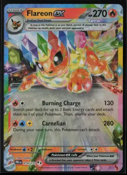 Flareon ex 014/131 Pokemon Prismatic Evolutions Double Rare Near Mint - Image 1