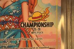 One Piece Nami OP06-101 CS CHAMPIONSHIP EVENT TEXTURED FINALIST 2025 BGS 9.5 - Image 2