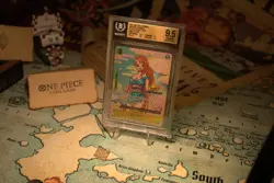 One Piece Nami OP06-101 CS CHAMPIONSHIP EVENT TEXTURED FINALIST 2025 BGS 9.5 - Image 3