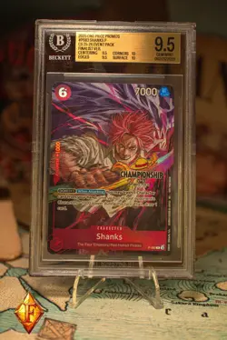 One Piece Shanks P-083 CHAMPIONSHIP EVENT FINALIST VERSION BGS 9.5 - Image 1