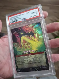 Dragon Fire PSA 10 - Disney Lorcana Challenge Promo - Foil - Image 1