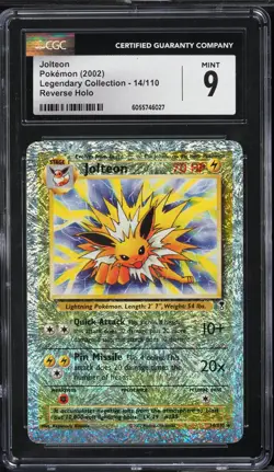 2002 Pokemon Legendary Collection Reverse Holo Jolteon #14 CGC 9 MINT - Image 1