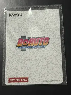 Kayou Naruto Promo Card Boruto Uzumaki NREA-PR-001 NEW SEALED - Image 2