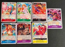 One Piece TGC Promo 7 Cards McDonalds Shanks Gol.D.Roger English UNPLAYED - Image 1