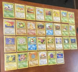 WOTC 1999 Pokemon TCG 30 Jungle Set Unlimited Common Uncommon Bulk Cards LP - MP - Image 1