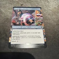 Captain America's Shield 0311 (Borderless) MTG Marvel Super Heroes MSH NM - Image 1