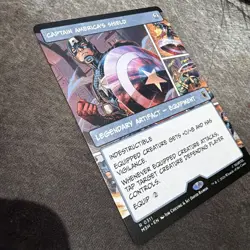 Captain America's Shield 0311 (Borderless) MTG Marvel Super Heroes MSH NM - Image 3