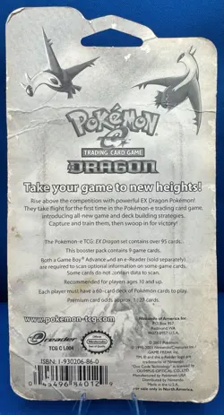 Pokemon TCG EX Dragon Booster Blister Pack LATIOS Art Factory Sealed READ - Image 3