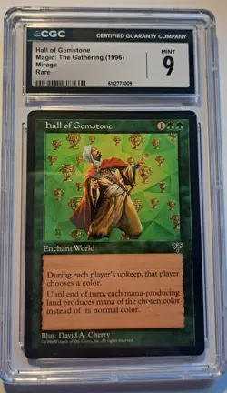 Hall of Gemstone Mirage Rare Magic the Gathering MTG CGC 9 Mint - Image 3