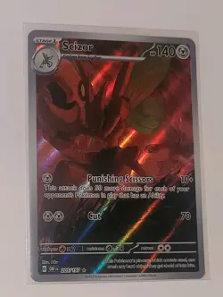 Scizor 205/197 Full Art Illustration Rare Pokemon Obsidian Flames SV03 NM - Image 1