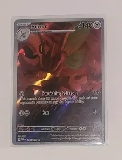 Scizor 205/197 Full Art Illustration Rare Pokemon Obsidian Flames SV03 NM - Image 2
