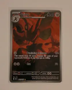 Scizor 205/197 Full Art Illustration Rare Pokemon Obsidian Flames SV03 NM - Image 4