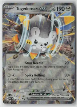 Pokemon Togedemaru ex #149/217 ME: Ascended Heroes Near Mint or Better - Image 1