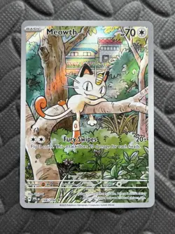 Pokemon Meowth 106/094 Illustration Rare Phantasmal Flames - Image 1