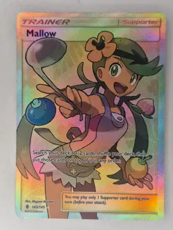 Pokemon 2017 Mallow Full Art Trainer Guardians Rising 145/145 LP/MP - Image 1