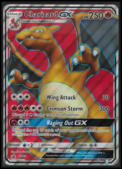 Charizard GX SM60 Black Star Promo JUMBO OVERSIZED Pokemon Moderately Played - Image 1