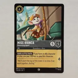 Miss Bianca 195/204 Disney Lorcana Archazia's Island Regular Common Card NM - Image 1