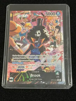 One Piece Card Game Brook (Alternate Art) Adventure on Kami's Island L OP15-022 - Image 3