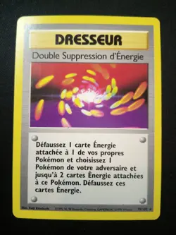 Carte Pokemon Double Suppression D'energie 79/102 Set De Base - Image 1