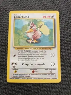 Carte Pokemon Canarticho 27/102 Set De Base - Image 1