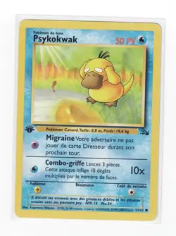 Carte Pokemon Psykokwak 53/62 Fossile Edition 1 - Wizards FR - Image 1