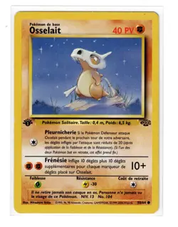 Carte Pokemon 50/64 Osselait Jungle Edition 1 FR rare - Image 1