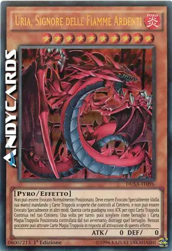 URIA, SIGNORE DELLE FIAMME ARDENTI • Ultra R • DUSA IT096 • 1Ed • Yugioh! - Image 1