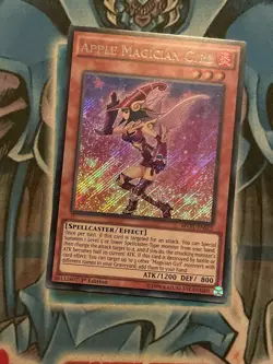 YUGIOH • APPLE MAGICIAN GIRL • SECRET RARE • MVP1-ENS15 • 1st • NM - Image 1