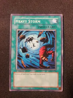 Heavy Storm SD4-EN019 Structure Deck: Fury from the Deep Yu-Gi-Oh 1st Edition Lp - Image 1