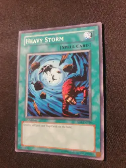 Heavy Storm SD4-EN019 Structure Deck: Fury from the Deep Yu-Gi-Oh 1st Edition Lp - Image 3