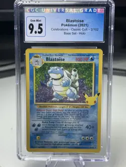 Blastoise - CGC 9.5 MINT+ 2021 Pokemon Celebration Classic Collection - Holo #2 - Image 1