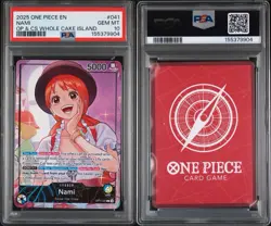 2025 ONE PIECE EN OP & CS WHOLE CAKE ISLAND #041 NAMI PSA 10 GEM MINT ✅ *POP 175 - Image 3