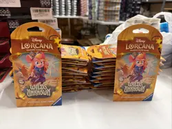 Disney Lorcana Wilds Unknown Sleeved Booster Pack - LOT OF 34 - Factory Sealed - Image 1