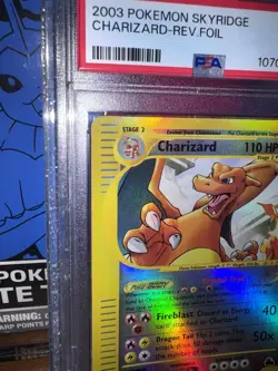 2003 Pokemon Charizard Crystal Skyridge 146/144 Reverse Holo Very Clean PSA 5 🔥 - Image 4