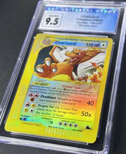 2003 Pokemon Skyridge Charizard #146 Reverse Holo CGC 10 (9.5 Old Blue Label) - Image 3