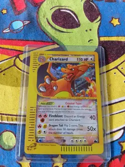 Skyridge Crystal Charizard 146/144 HOLO RARE Pokemon Grail Card - Image 1