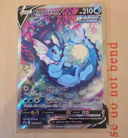 Vaporeon V SWSH181 SWSH: Sword & Shield Promo Cards Holo NEAR MINT - Image 1