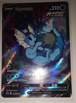 Vaporeon V SWSH181 SWSH: Sword & Shield Promo Cards Holo NEAR MINT - Image 2