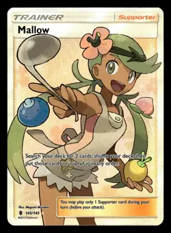 Mallow 145/145 Ultra Rare Guardians Rising Pokemon Card - Image 1