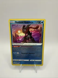2022 Radiant Greninja Holo Pokemon Card 046/189 Astral Radiance - Image 1