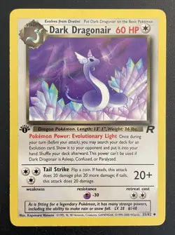 Dark Dragonair | 33/82 | 1st Edition | Team Rocket | Pokemon Card | LP - Image 1