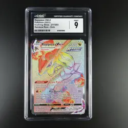 CGC 9 Rayquaza Vmax 217/203 Pokemon Evolving Skies Graded Card - Image 1